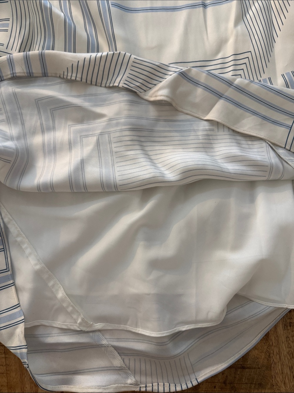 Veronica Beard Madison Dress Cream and Light Blue Striped Slip Maxi Dress NEW 16 - Picture 5 of 8